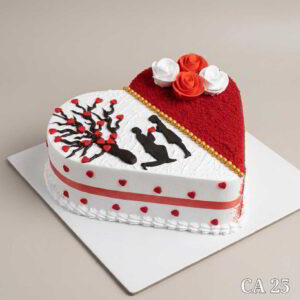 Heart shaped cake CA25