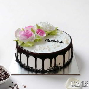 Flower decoration chocolate cake CA13