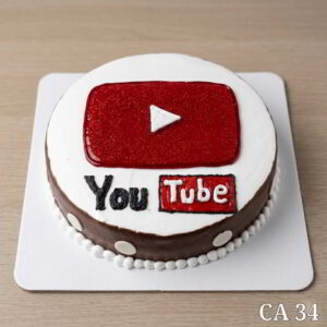 Youtube theme cake CA34