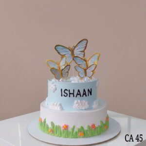 Tow tier butterfly decoration cake CA45