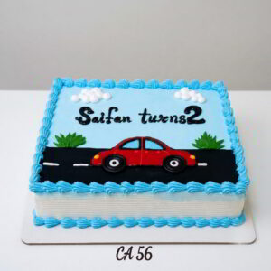 Square shape cake car theme CA56