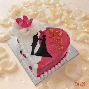 Heart shape cake CA103