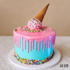 Upside Down Cone cake  CA109