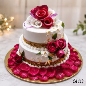 2 tier anniversary cake CA113