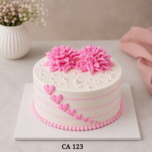 Pink glow celebration cake CA123
