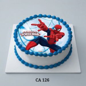 Spider-Man photo cake CA126