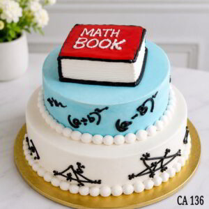 Math theme 3tier cake CA136