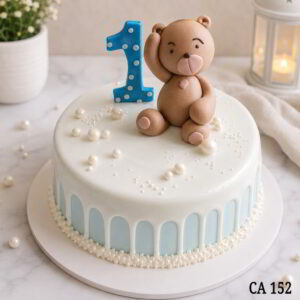 Teddy Bear 1st Birthday Cake CA152