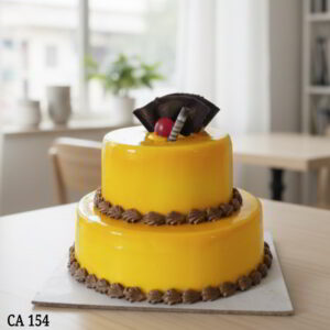 2tier mango cake CA154