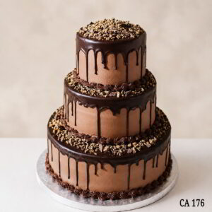 3tier coffee chocolate cake CA176