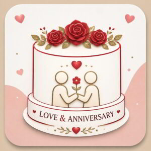 Love & Aniversary Cake