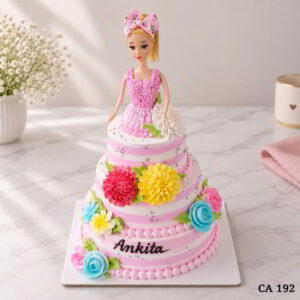 3tier Barbie doll cake CA192