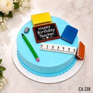 Teacher special fondant decoration theme cake CA218