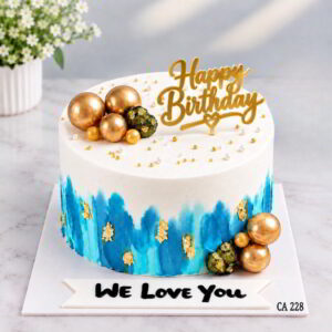 Faux ball decoration standard round shape cake CA228