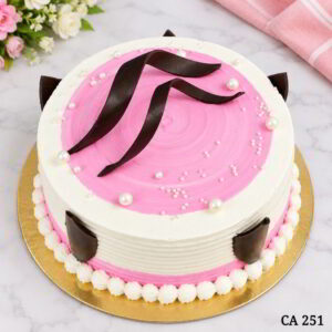 Round shape chocolate garnish cake CA251