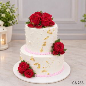 Two tier anniversary cake CA256