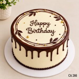 Chocolate coating decoration cake CA266